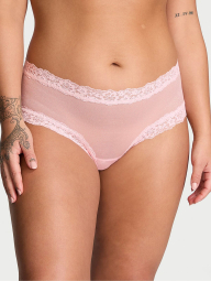 Шикарні трусики чики Victoria's Secret з блискучими міні-паєтками 1159844093 (Рожевий S)