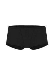 Жіночі трусики шортики Victoria's Secret Pink в рубчик 1159845806 (Чорний XS)