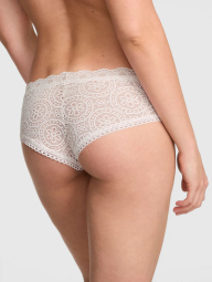 Жіночі мереживні трусики чіки Victoria's Secret PINK 1159845054 (Молочний XXL)