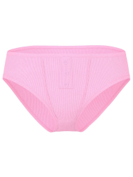 Жіночі трусики чики Victoria's Secret Pink в рубчик 1159845056 (Рожевий XXL)