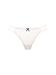 Мереживні трусики тонг Victoria's Secret Pink 1159845059 (Молочний XXL)