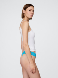 Женские трусики тонг GAP с кружевом 1159845224 (Голубой XS)