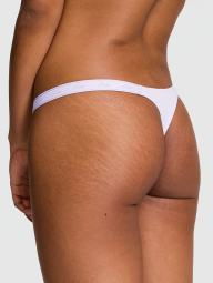 Трусики тонг Victoria's Secret Pink с шиммером 1159845797 (Сиреневый L)