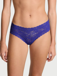 Кружевные трусики чики Victoria's Secret 1159845864 (Синий M)