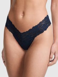 Женские трусики Victoria's Secret Pink тонг 1159845871 (Синий M)