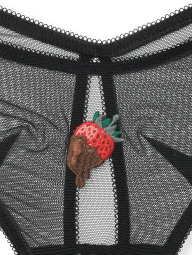 Відкриті трусики чіки Victoria's Secret 1159846409 (Чорний S)