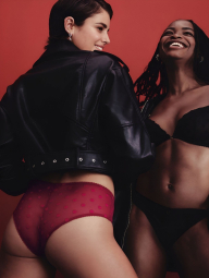 Розкішні трусики чики Victoria's Secret 1159846439 (Червоний XXL)