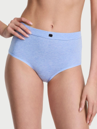 Женские трусики Victoria's Secret брифы с логотипом 1159846614 (Голубой XL)