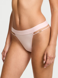 Бавовняні трусики тонг Victoria's Secret з бретелями 1159846667 (Рожевий S)