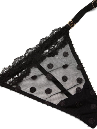 Сетчатые трусики стринги Victoria's Secret 1159847881 (Черный M)