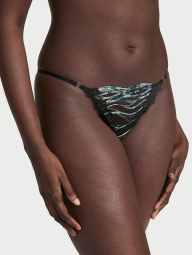 Шикарні трусики бікіні Victoria's Secret з паєтками 1159847288 (Чорний XS)