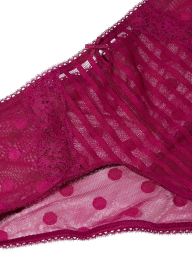 Роскошные трусики чики Victoria's Secret 1159847846 (Бордовый S)