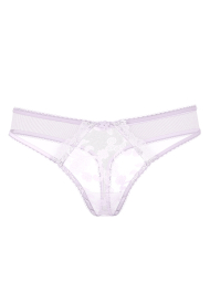 Трусики тонг Victoria's Secret с вышивкой 1159848579 (Сиреневый XL)