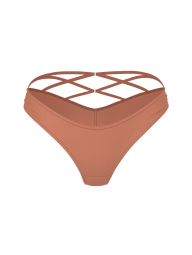 Гладкі трусики танга Victoria's Secret з ремінцями 1159849220 (Коричневий M)