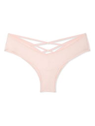 Гладкі трусики танга Victoria's Secret з ремінцями 1159849195 (рожевий M)