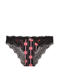 Женские трусики чикини Victoria's Secret с кружевом 1159849266 (Черный M)