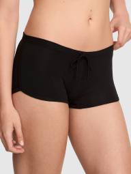 Женские трусики шортики Victoria's Secret Pink с принтом 1159850571 (Черный XS)