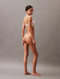 Женские сетчатые трусики Calvin Klein стринги 1159850595 (Розовый L)