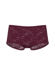 Мереживні трусики шортики Victoria's Secret Pink 1159850663 (Бордовий L)