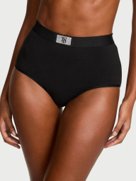 Женские трусики брифы Victoria's Secret со стразами 1159850791 (Черный M)