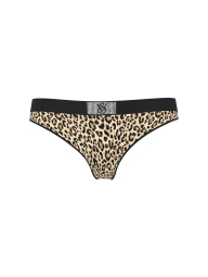 Трусики тонг Victoria's Secret с логотипом из страз 1159850800 (Леопардовый M)