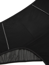 Женские трусики чики  Victoria's Secret PINK со стразами 1159851164 (Черный XL)