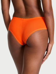 Трусики чики Victoria's Secret с кружевом 1159852342 (Оранжевый S)