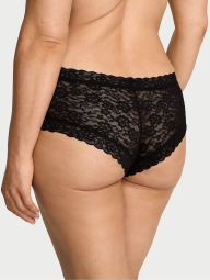 Кружевные трусики чики Victoria's Secret со стразами 1159853664 (Черный M)