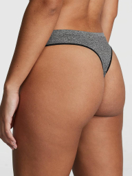 Бесшовные трусики тонг Victoria's Secret PINK 1159853952 (Серый M)