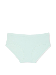 Женские трусики хипхаггеры Victoria's Secret PINK в рубчик с кружевом 1159853956 (Зеленый XXL)