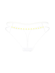 Женские трусики тонг Victoria's Secret Pink 1159854233 (Белый XS)