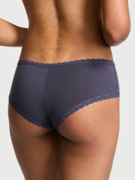 Жіночі трусики чики Victoria's Secret з мереживом 1159855173 (Синій XXL)