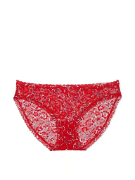 Мереживні трусики бікіні Victoria's Secret 1159855952 (Червоний XS)