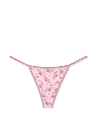 Женские трусики стринги Victoria's Secret с принтом 1159856161 (Розовый XL)