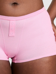 Женские трусики шортики Victoria's Secret Pink в рубчик 1159856210 (Розовый XXL)