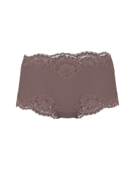 Женские трусики шортики Victoria's Secret с кружевом 1159856440 (Коричневый M)