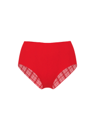 Женские трусики брифы Victoria's Secret с сеточкой 1159857134 (Красный XL)