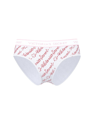 Женские трусики Victoria's Secret хипхаггеры 1159857506 (Белый/Розовый M)