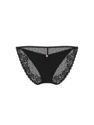 Жіночі трусики Victoria's Secret бікіні з мереживом ззаду 1159857659 (Чорний XL)