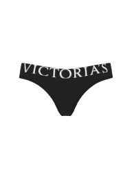 Трусики тонг Victoria's Secret із логотипом 1159859226 (Чорний M)