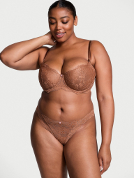 Мереживні трусики бразилії Victoria's Secret 1159859427 (Коричневий L)