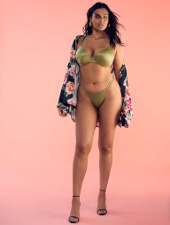 Гладкі трусики стрінги Victoria's Secret 1159859575 (Зелений XL)