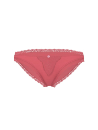 Трусики бикини Victoria's Secret с кружевом 1159859764 (Розовый S)