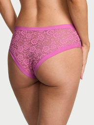 Кружевные бесшовные трусики чики Victoria's Secret 1159859930 (Розовый M)