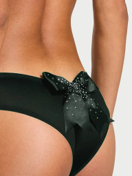Гладкі трусики чики Victoria's Secret з бантом ззаду 1159860081 (Зелений XL)