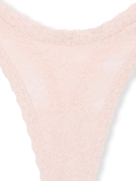Кружевные трусики тонг Victoria's Secret Pink 1159860244 (Розовый XL)