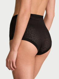 Брифи безшовні трусики Victoria's Secret з високою посадкою 1159860795 (Чорний M)