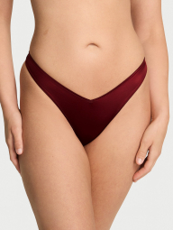 Гладкі трусики тонг Victoria's Secret з ремінцями 1159860805 (Бордовий L)