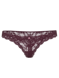 Мереживні трусики тонг Victoria's Secret 1159860808 (Фіолетовий L)