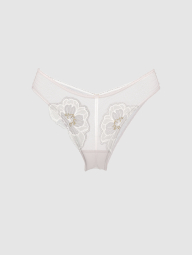 Жіночі напівпрозорі трусики бразиліана Victoria's Secret 1159860833 (Білий L)
